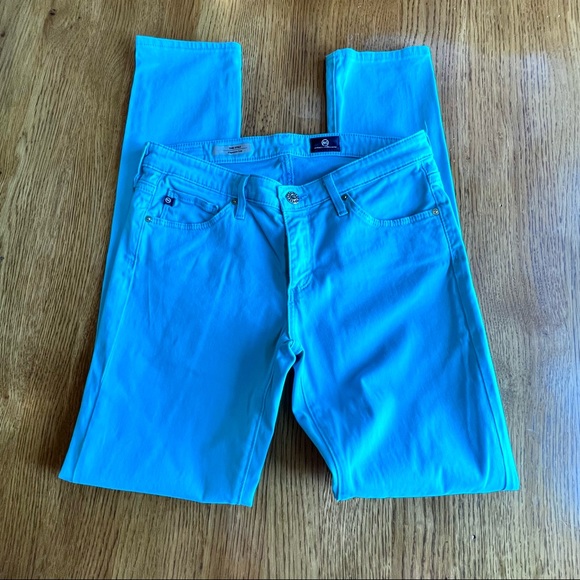 ⭐️ AG Adriano Goldschmied The Stilt Cigarette Leg Blue Pants 27R - Picture 7 of 16